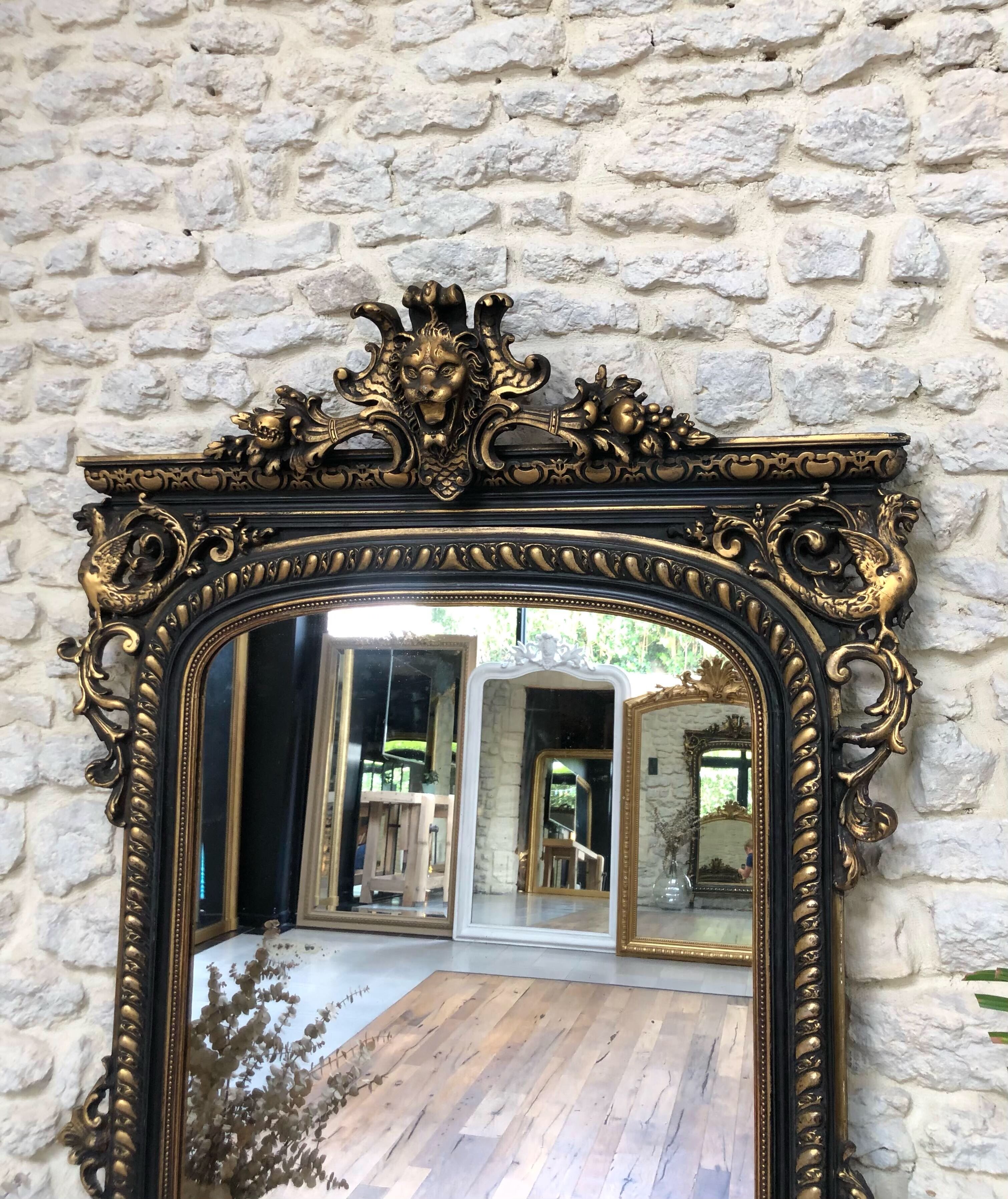 Large mirror Napoleon III 175x82cm