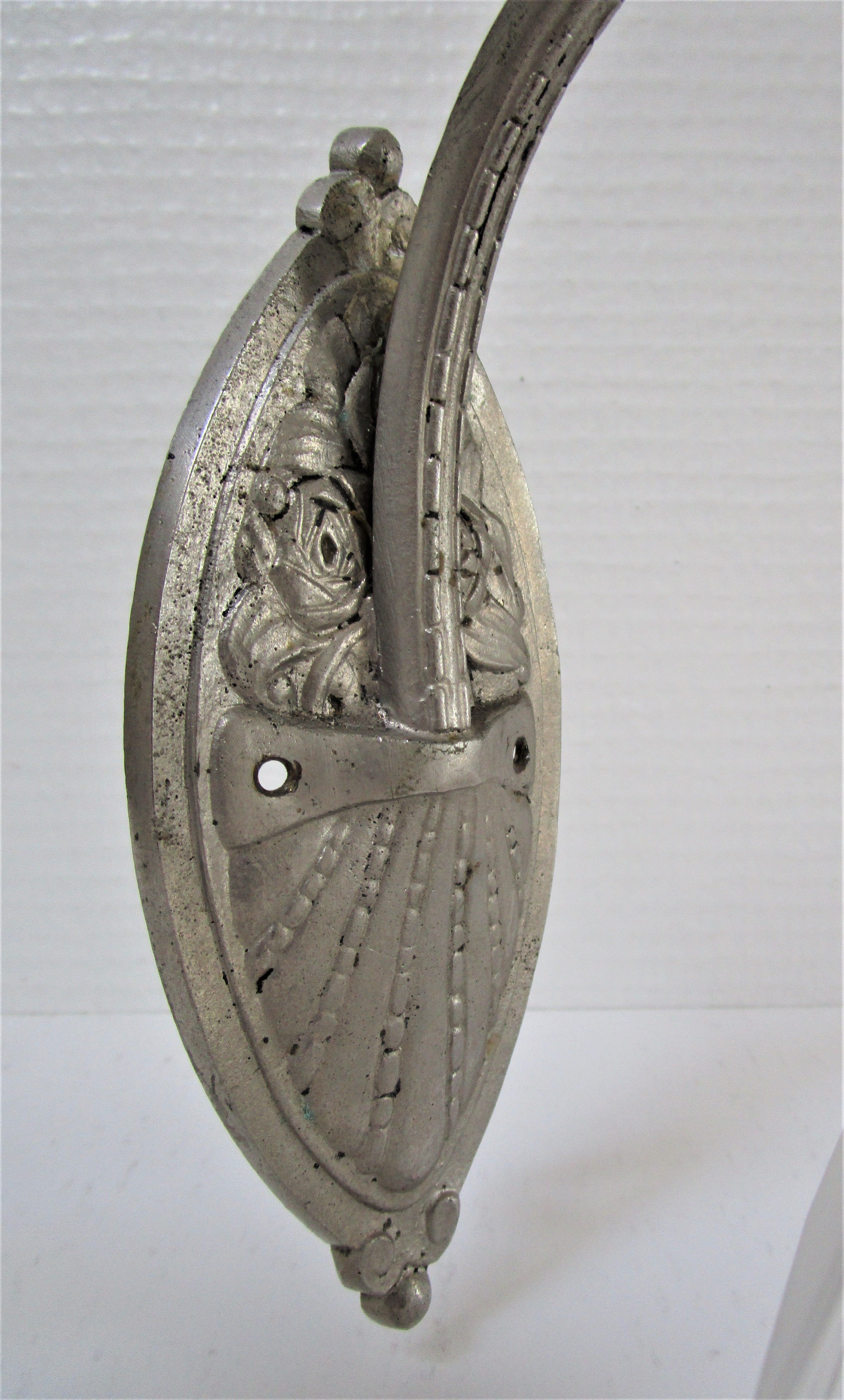 Pair of art deco glass and metal sconces 20/30