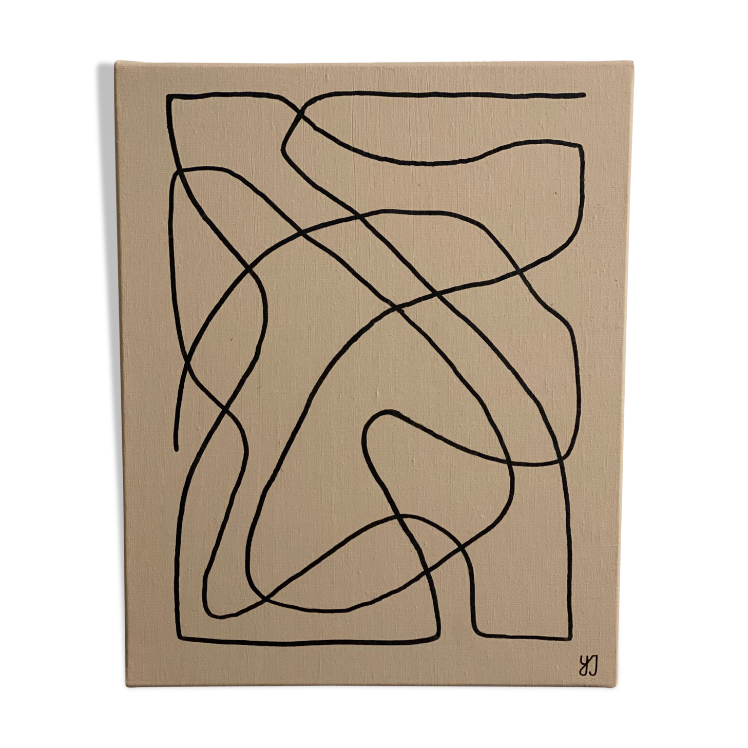 Minimalist abstract modern art painting