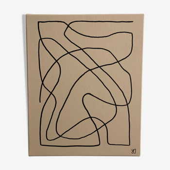 Tableau art moderne abstrait minimaliste
