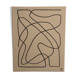 Minimalist abstract modern art painting