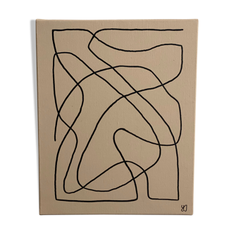 Minimalist abstract modern art painting