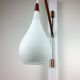 Applique vintage pendulaire scandinave teck 1960