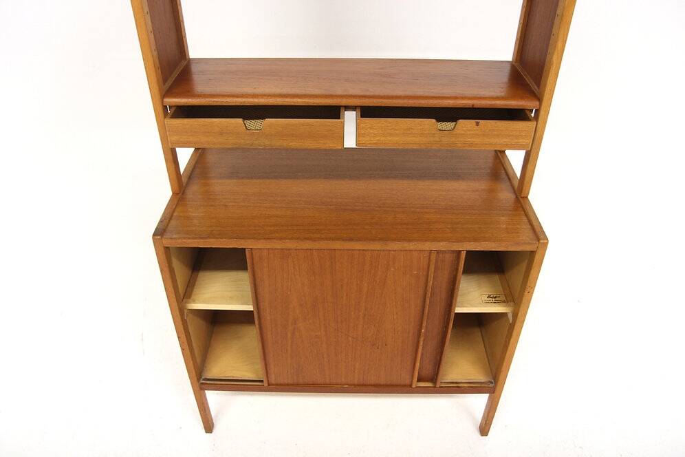 Scandinavian teak bookcase, Bertil Fridhagen, Bodafors, Sweden, 1960
