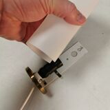 A set of retro wall lamps with white opal glass shades, Denmark 1950s