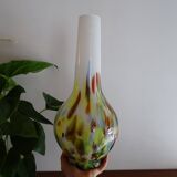Large Murano vase in multi-colored blown glass - 38.5 cm!