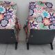 Pair of toad armchairs Napoleon III tapestry missoni italy