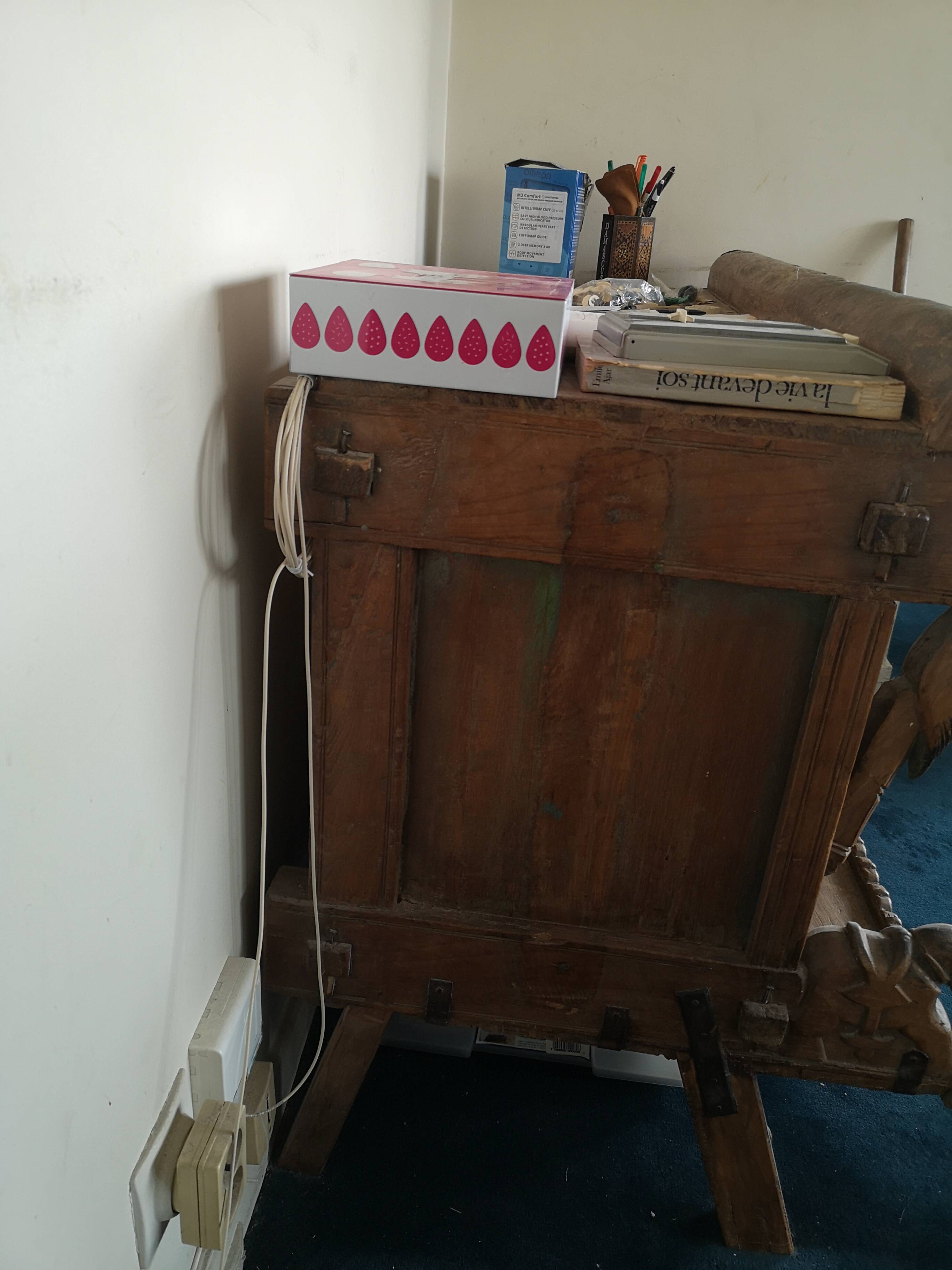 Indian buffet made of wood and iron