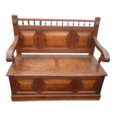 Banc coffre en chêne