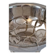 Silver metal champagne basin