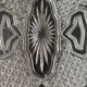 Aperitif dish in molded glass. stylish boho chic. starry, cross, leafy patterns