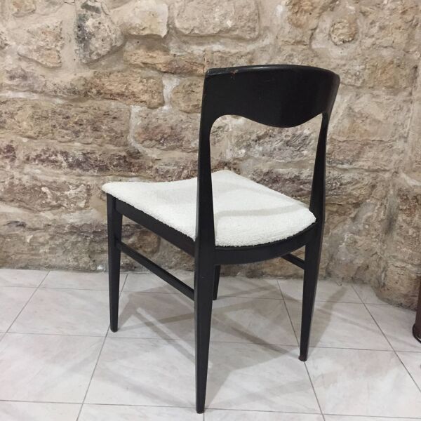 chaise scandinave retapissée  bouclette