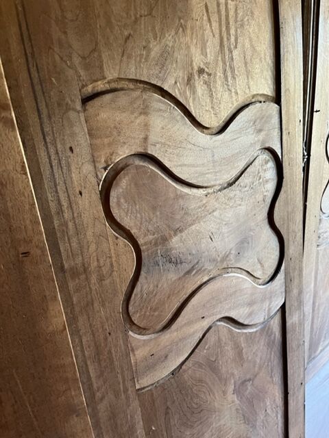 Pair of nineteenth century walnut doors