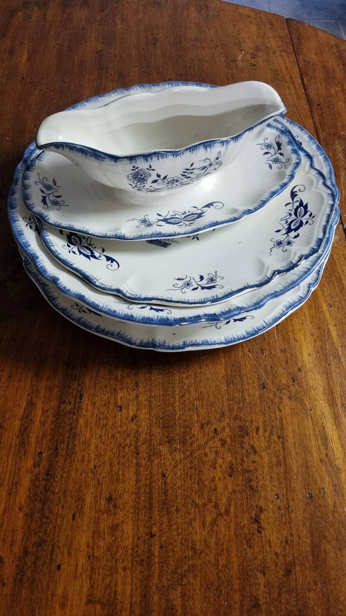 Plats à tarte et saladier Sarreguemines