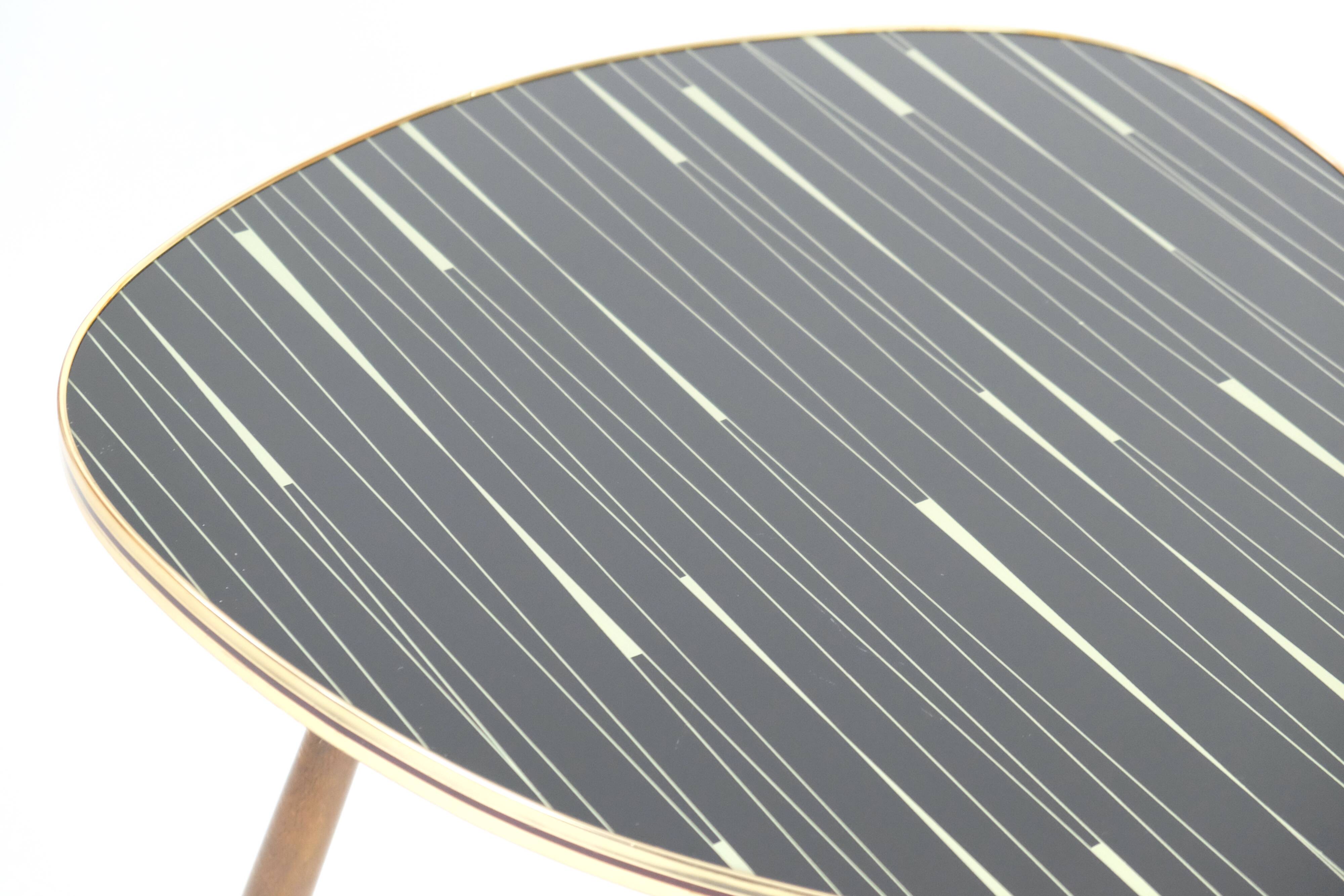 Vintage coffee table 50er glas midcentury