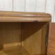 1950s English sideboard with drawers, Art Deco style, in walnut burl.