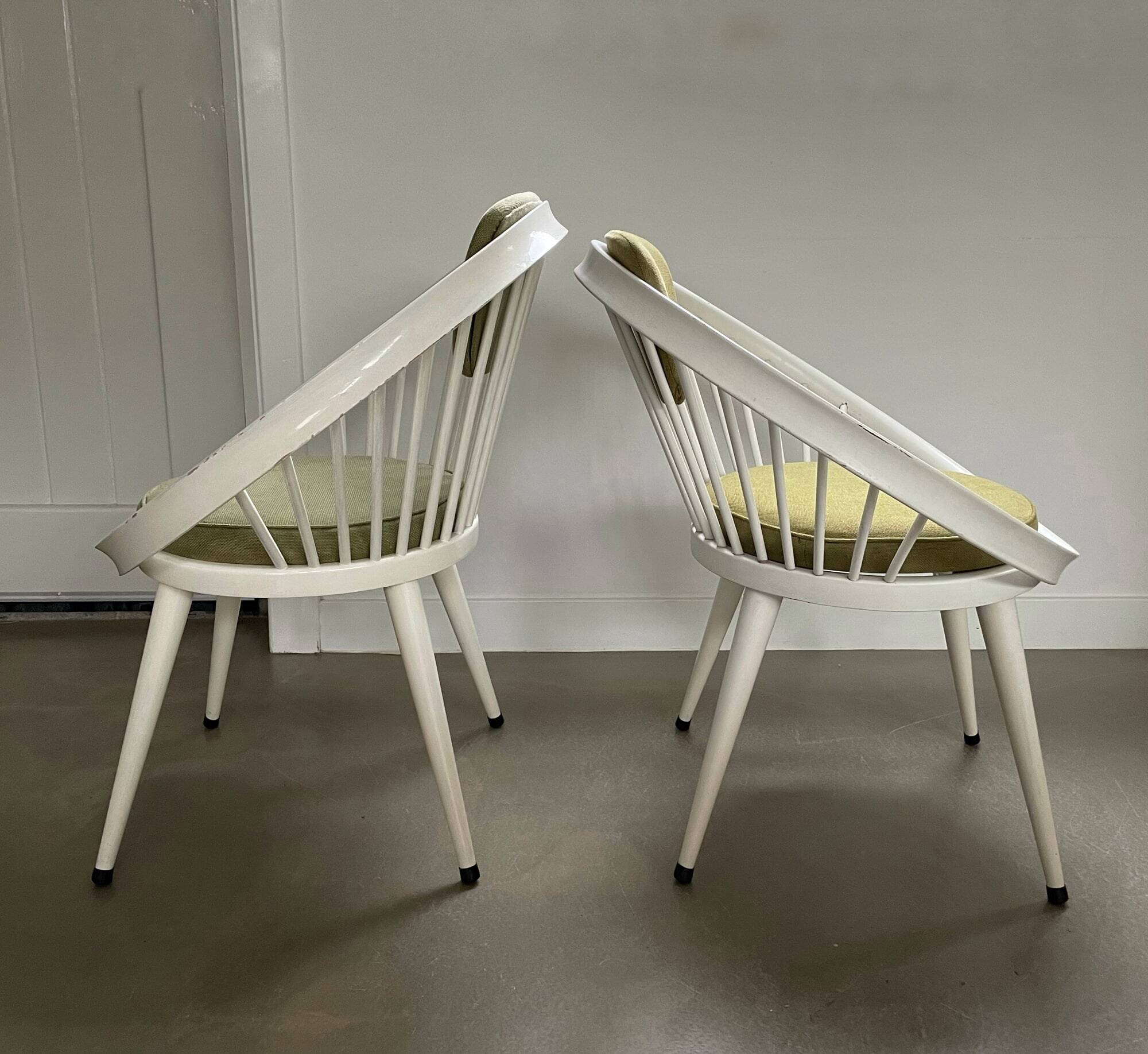 Ensemble de chaises Cercle, Yngve Ekström, 1960