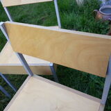 Set of 4 chairs Swiss 1980