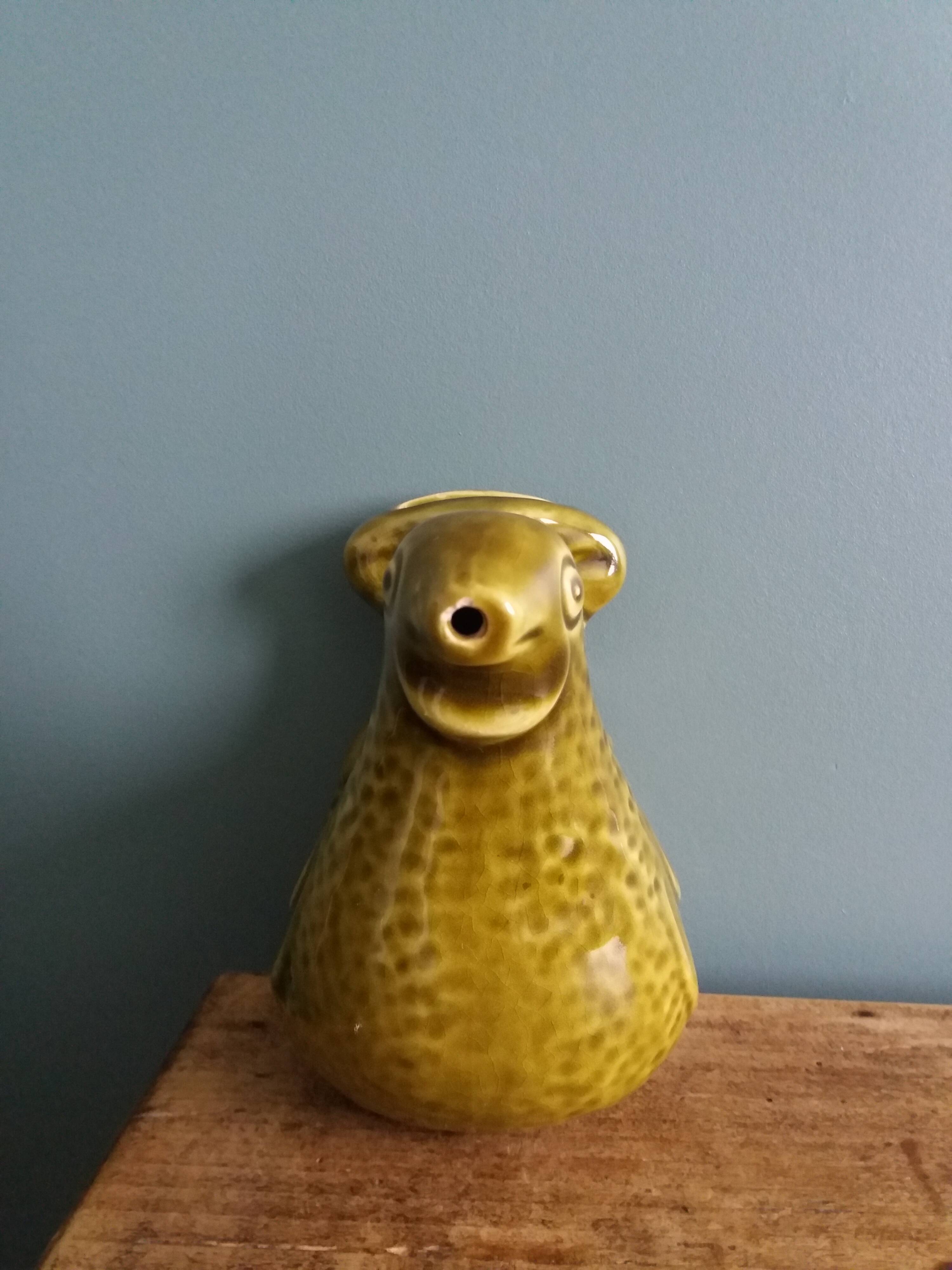 Ceramic Bird String Dispenser Scissor Holder Wall Decor