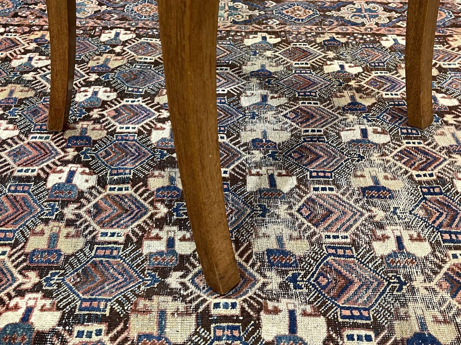 Set of 6 gondola chairs in blond mahogany - 20th century