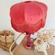 Antique red palm tree lamp, Italian design, 70s