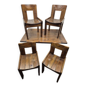 Ensemble table et chaises - silvio coppola