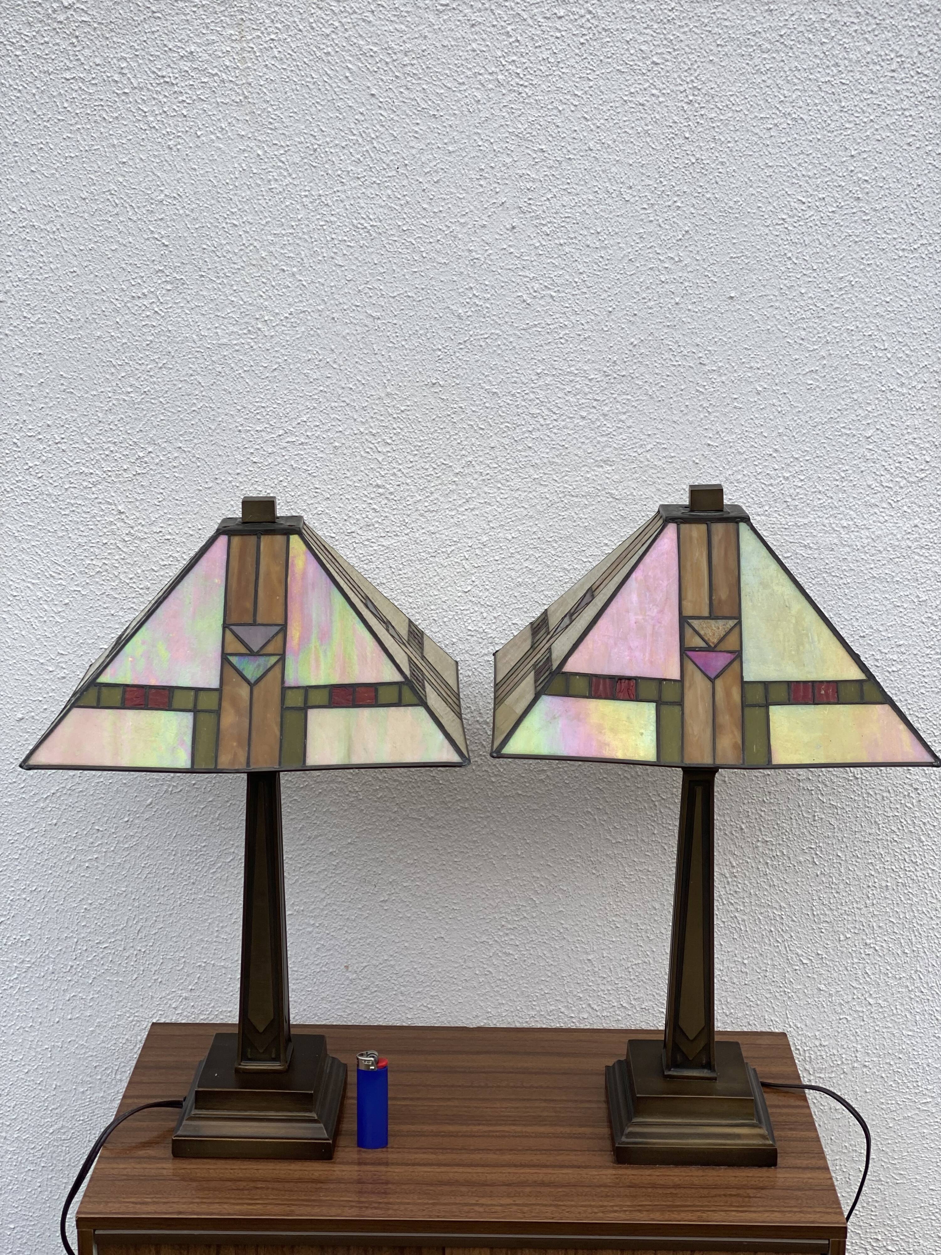 Pair of Dale Tiffany Lamps