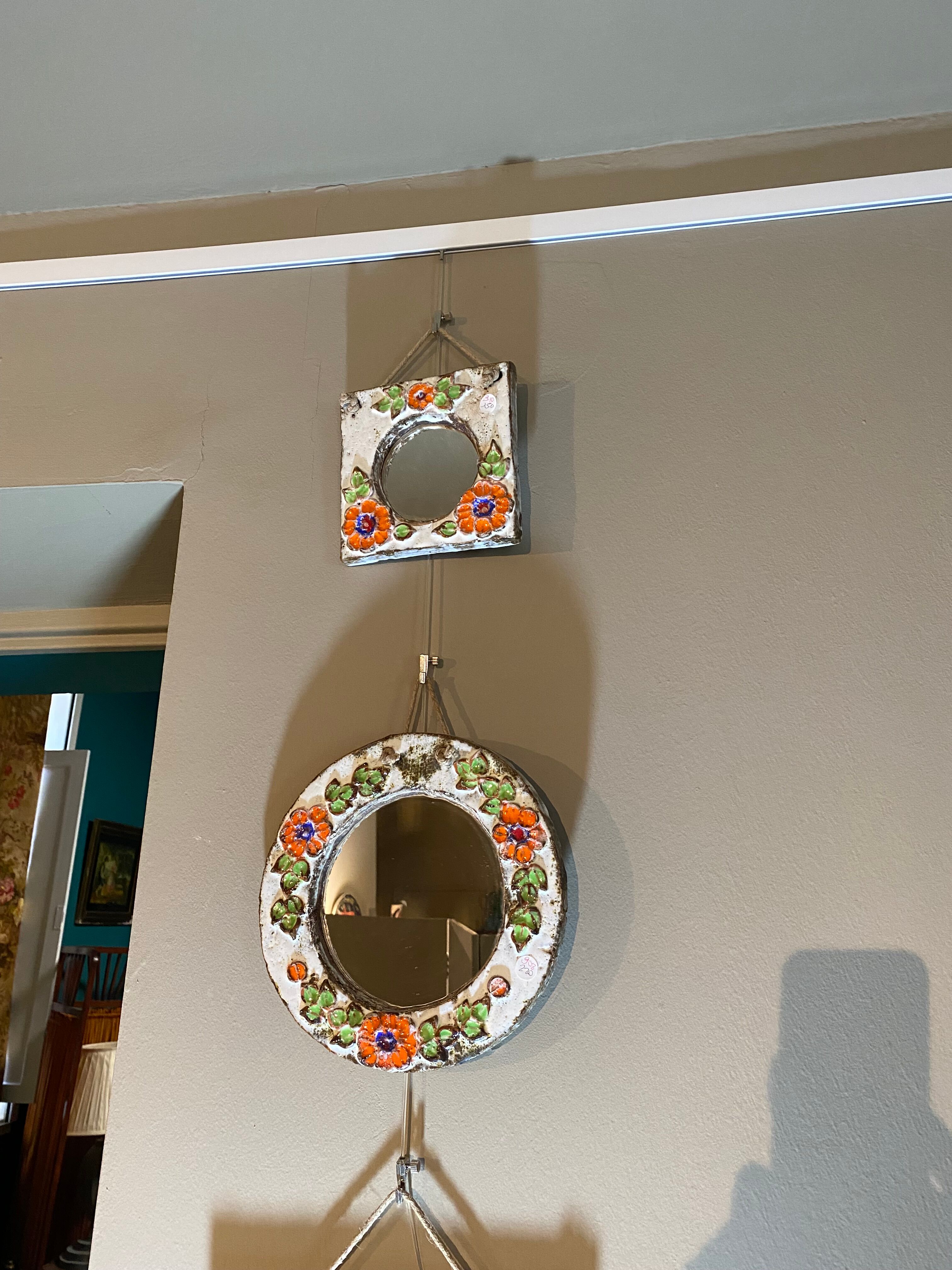 Miroir rond en céramique Les Argonautes 20cm