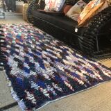 Berber rug Boucherouite, unique handcrafted piece