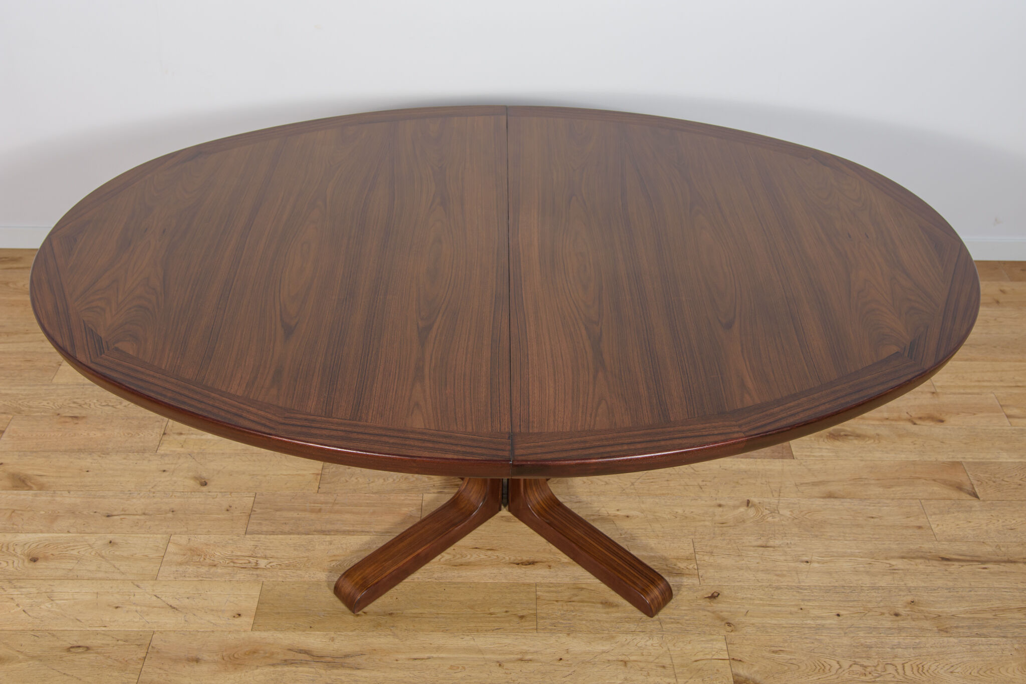 Mid-Century Oval Rosewood Extending Dining Table by Skovby, Denmark, 1960s