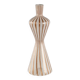 Vintage hourglass-shaped glass vase, designer, Italy, 1950s-1960s.