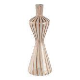Vase vintage en forme de sablier en verre, Italie, années 1950-1960