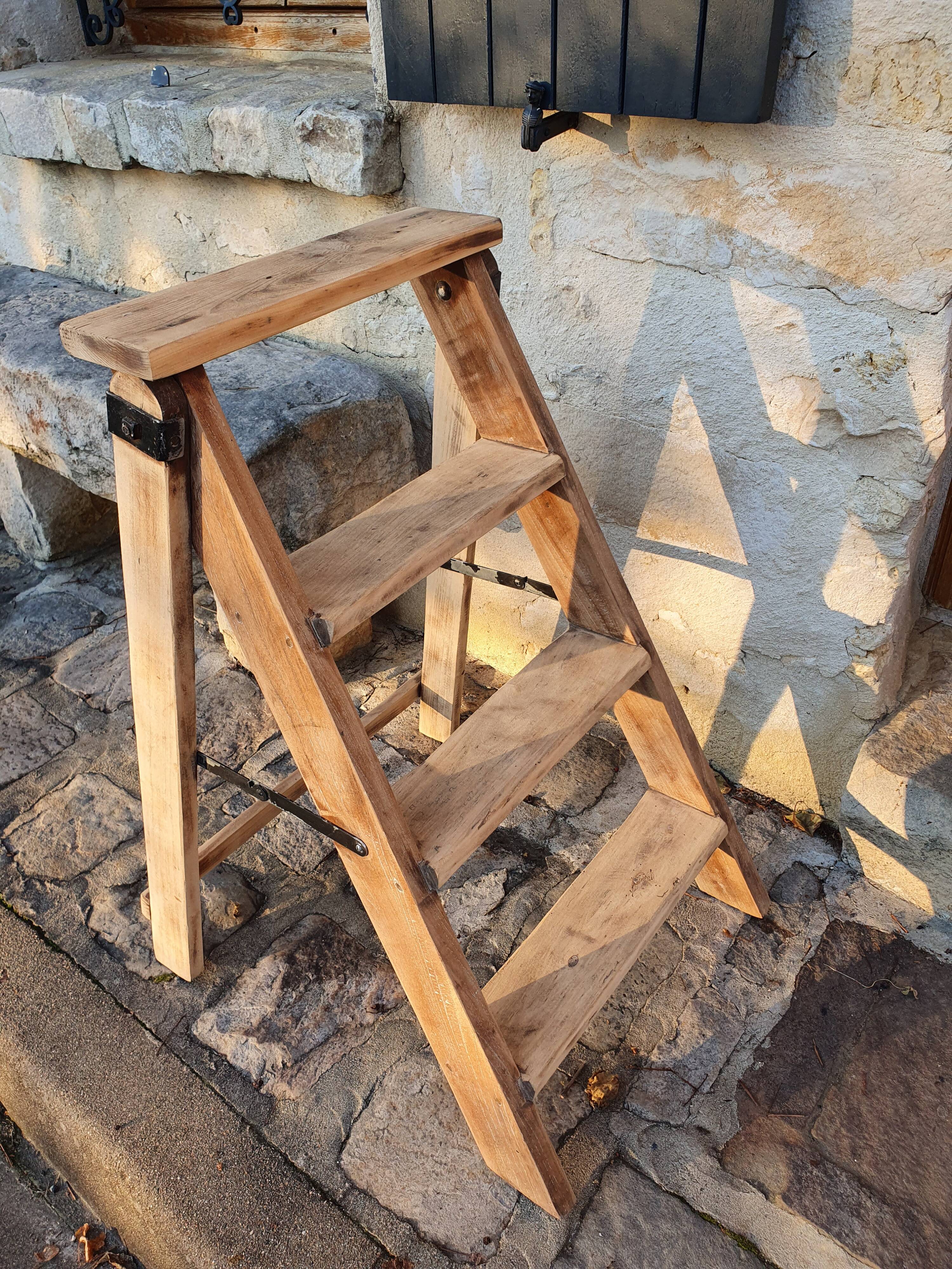 Wooden stepladder