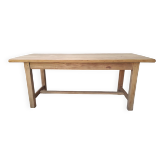 Solid wood farmhouse table