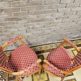 Paire de fauteuil Médaillon style Louis XV