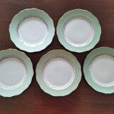9 flat plates L'Amandinoise "Cafés Nico"