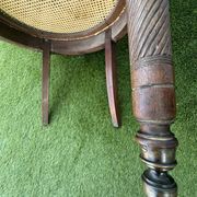 Napoleon III office chair in solid wood