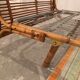With integrated nightstands vintage rattan bed