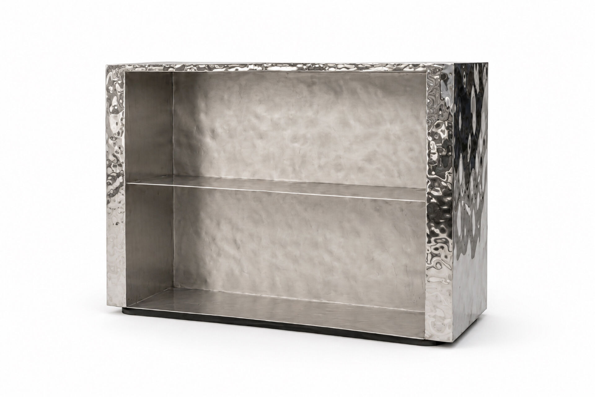 Contemporary Stainless Steel Reception Desk