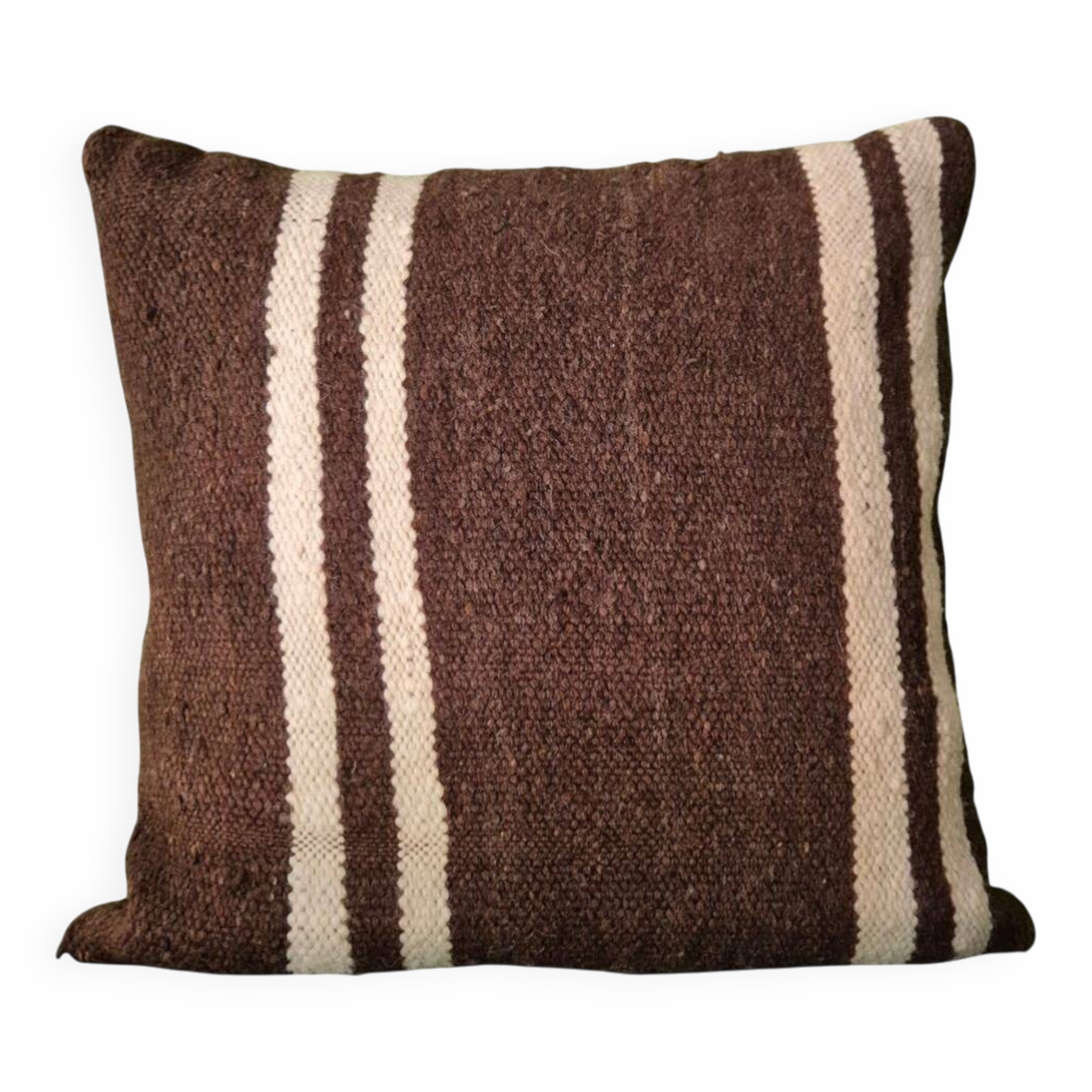 Cushion cover in old Berber blanket.