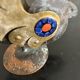 Copper rooster candle holder