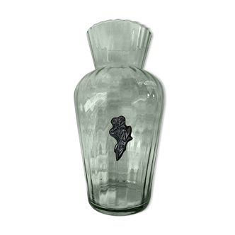 Tin glass vase
