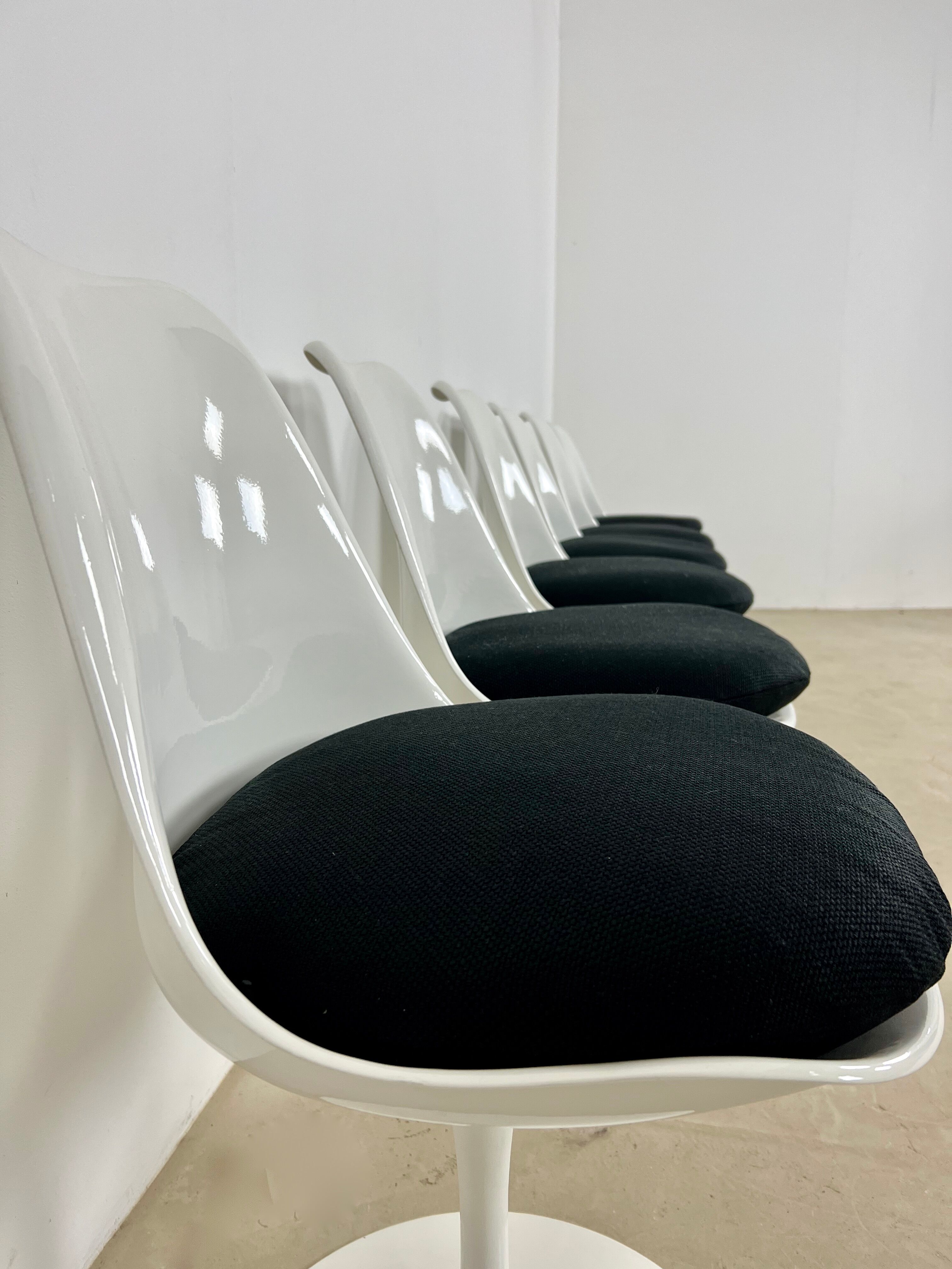 Lot de 6 chaises Tulip d'Eero Saarinen pourr Knoll International , 1970S
