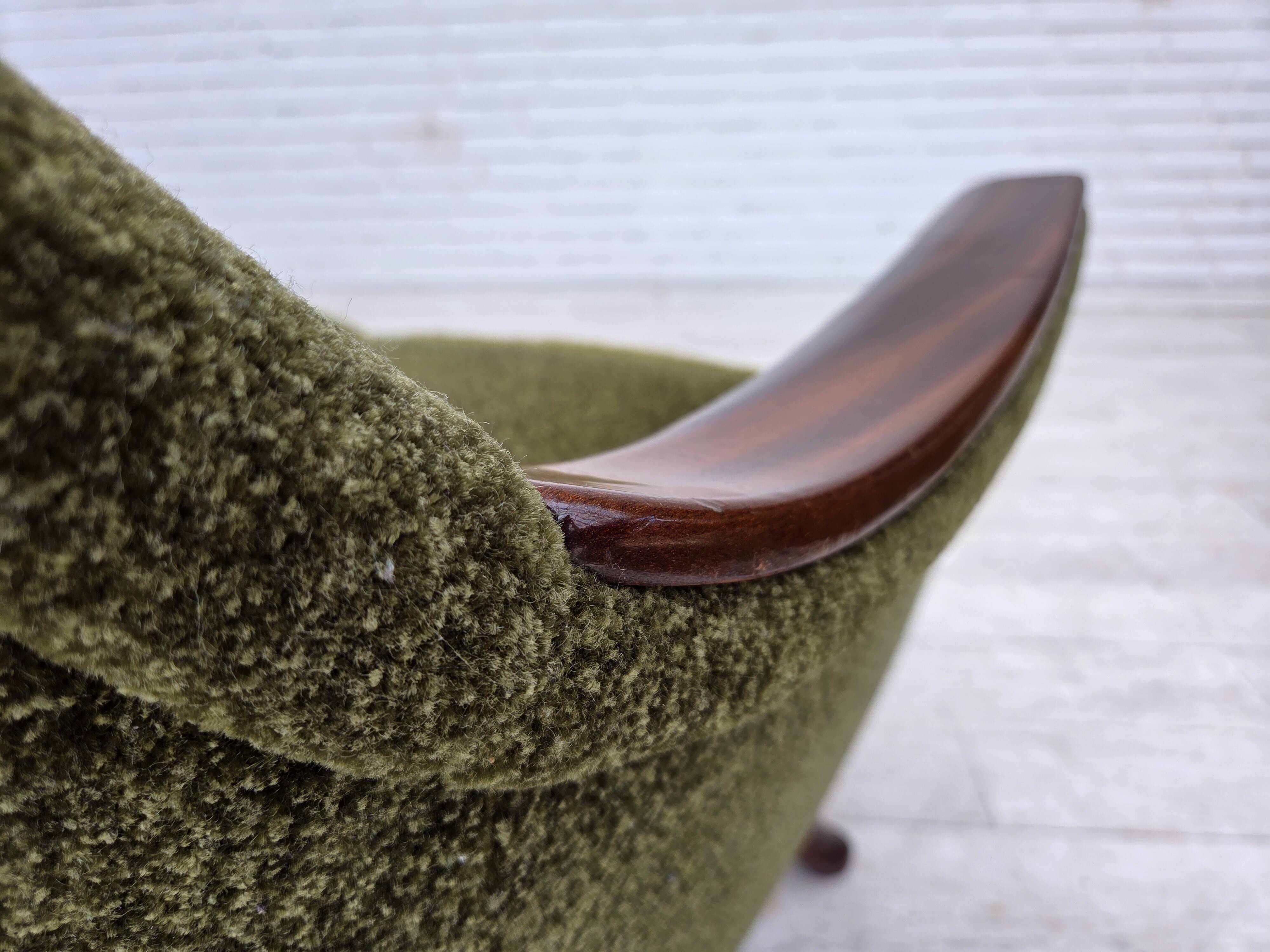 1970s, Norwegian vintage 3-seater sofa, teak wood.