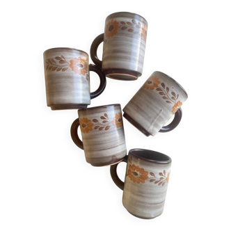 70s stoneware cups
