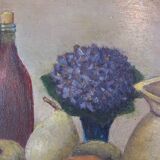French painting oil on panel Still Life signed J. Paillou