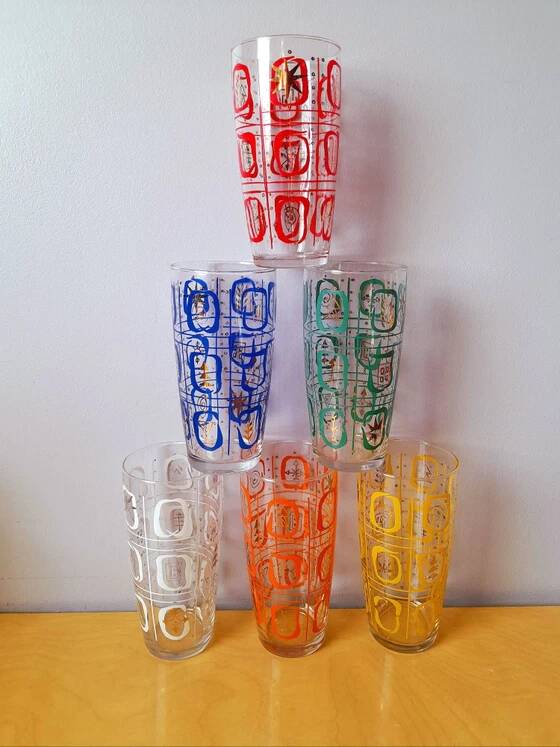 Glasses for orangeade 1960