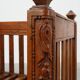 Large Arts & Crafts oak side chair, Belgium ca. 1915