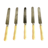 5 ivory handle knives 19 eme