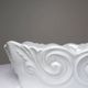 Square coupe/bowl in celadon porcelain, vintage Limoges from the 50s to 70s.